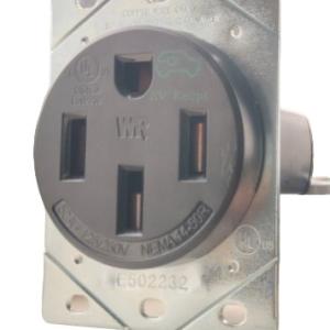 Heavy Duty EV Charging Receptacle, 50 Amp, 125/250V, NEMA 14-50R Heavy Duty EV Charging Receptacle, 50 Amp, 125/250V, NEMA 14-50R